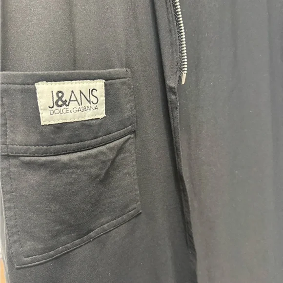 Size 14 or 16 women’s black extra long sleeve sweater Black  zipup collar jacket - Picture 6 of 10